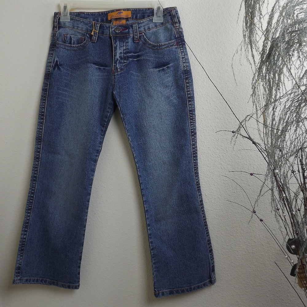 Medium Wash Blue Denim Jeans Pants